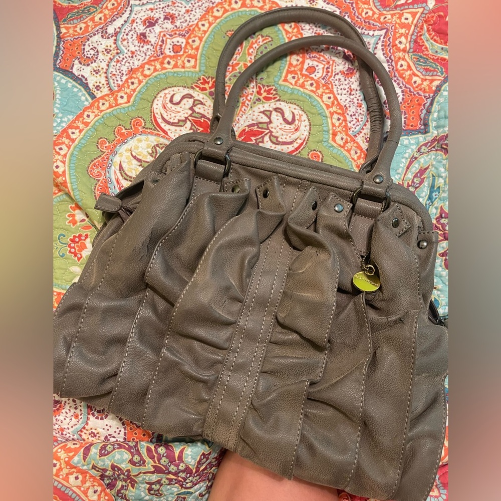 Big Buddha Ruffle Shoulder Bag